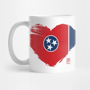 U.S. State - I Love Tennessee - Tennessee Flag Mug